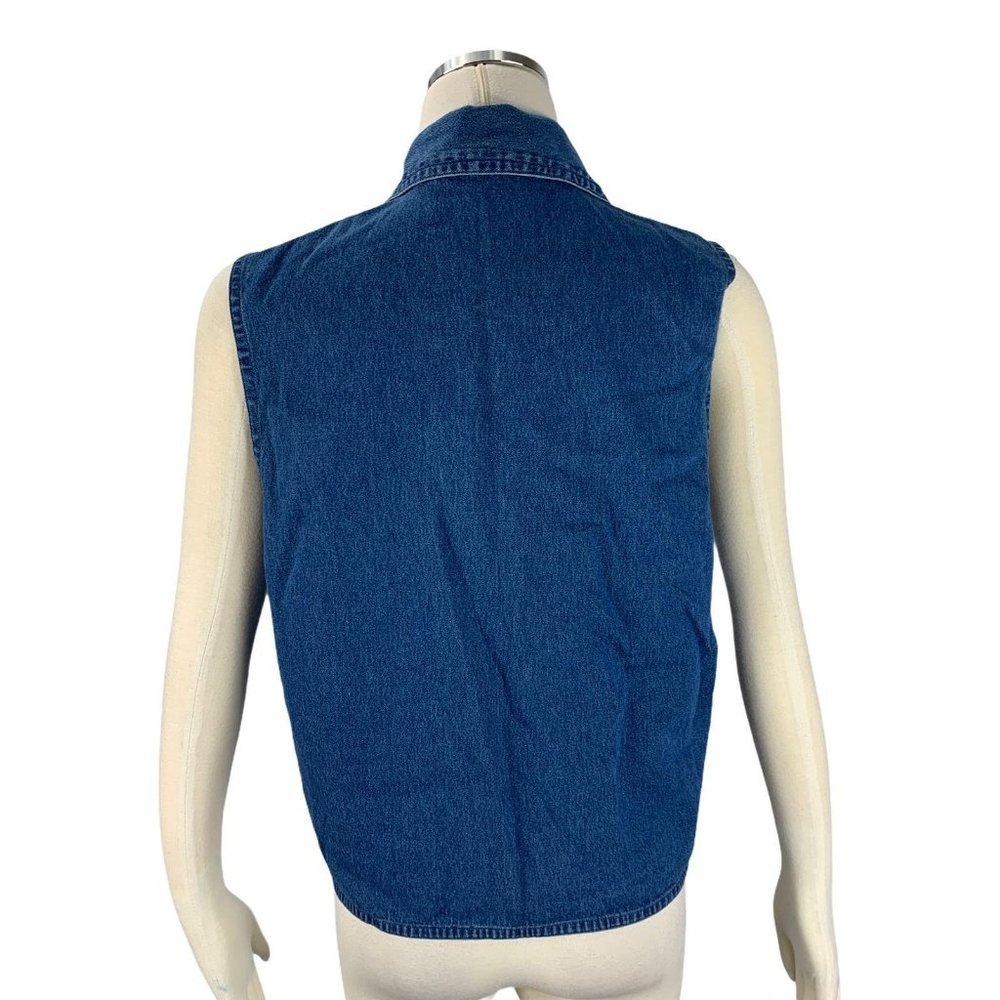 Carolina Blues Large USA Button Front Blouse Patri - Picture 3 of 9